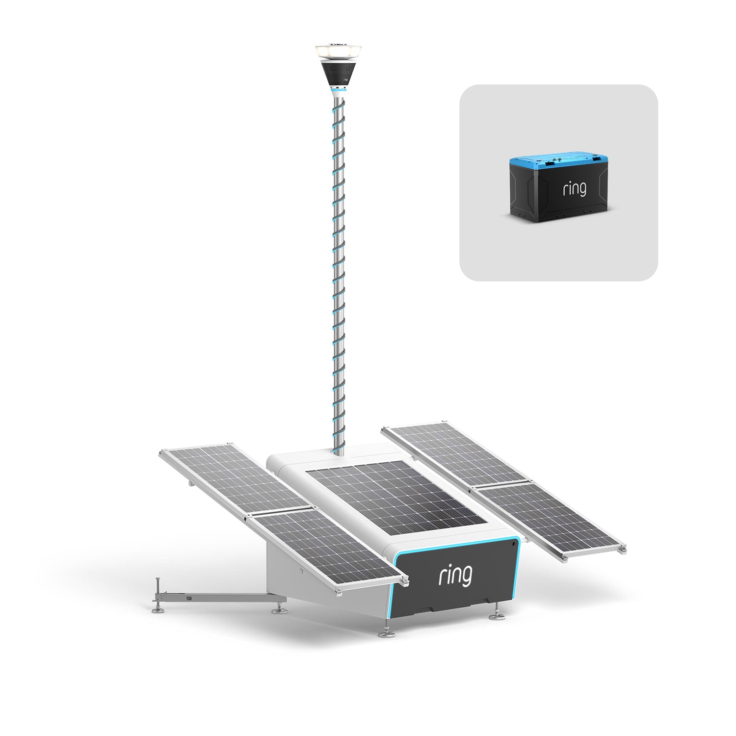 Ring Mobile Security Tower - Solar Panel Kit + 1x Battery