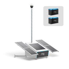 Ring Mobile Security Tower with - iLOQ - Solar Panel Kit + 2x Battery