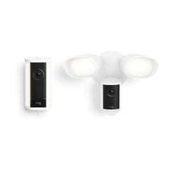 Spotlight Cam Pro, Plug-in (2nd Gen) + Floodlight Cam Pro (2nd Gen) Featuring Retinal 4K