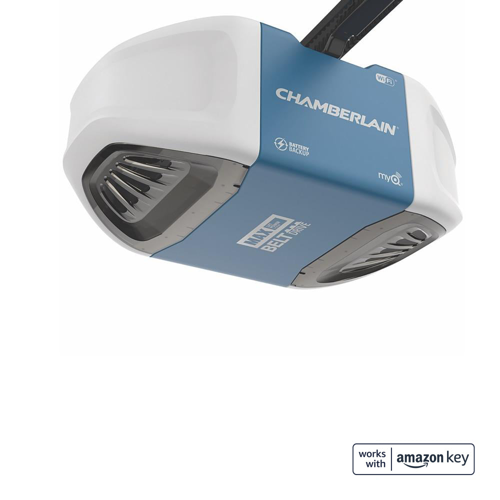 Chamberlain® Ultra-quiet belt drive Wi-Fi® Garage Door Opener Works with Ring