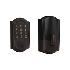 Schlage Encode Smart WiFi Deadbolt with Camelot Trim Works with Ring Video Doorbells and Cameras