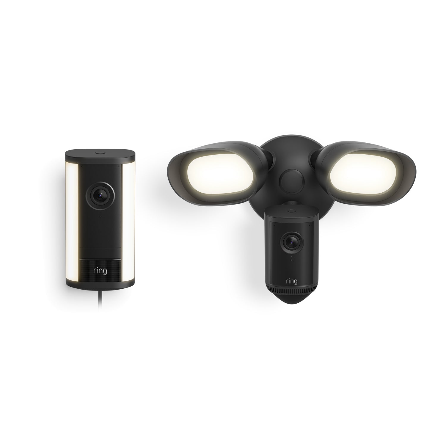 Spotlight Cam Pro, Plug-in (2nd Gen) + Floodlight Cam Pro (2nd Gen) Featuring Retinal 4K