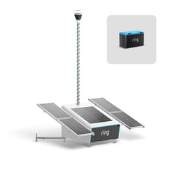 Ring Mobile Security Tower with iLOQ - Solar Panel Kit + 1x Battery