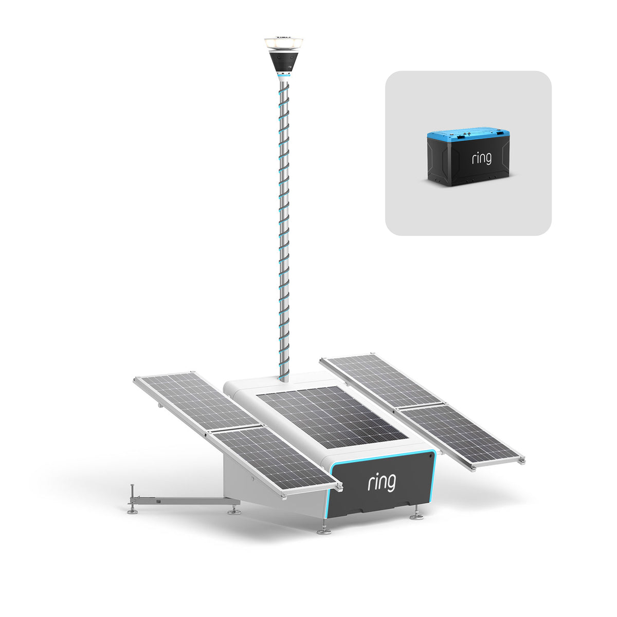 Ring Mobile Security Tower - Solar Panel Kit + 1x Battery