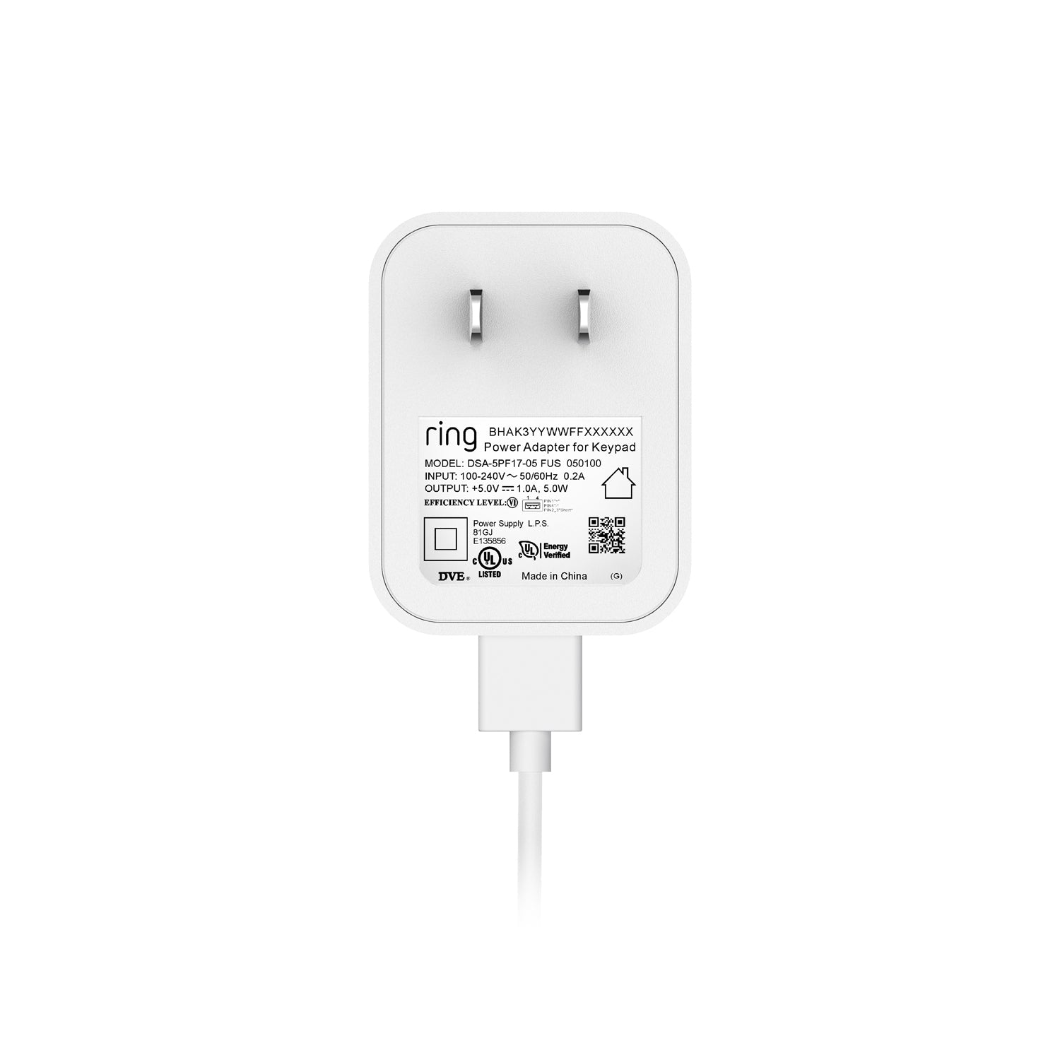 Keypad Power Adapter Alarm Keypad (2nd Generation)