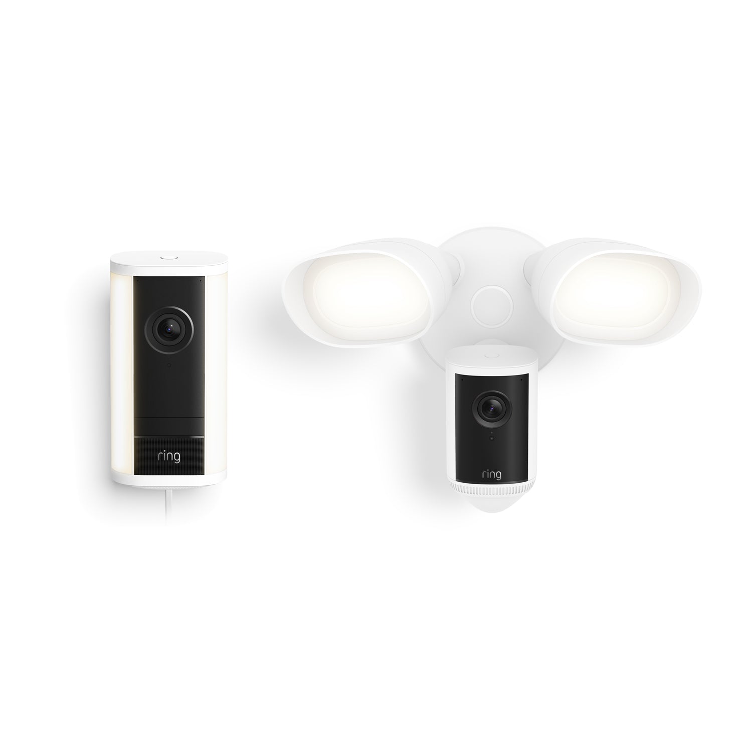 Spotlight Cam Pro, Plug-in (2nd Gen) + Floodlight Cam Pro (2nd Gen) Featuring Retinal 4K