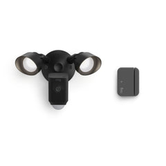 Floodlight Cam Plus, Wired + Outside Door Sensor (Newest Model)