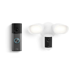Battery Doorbell Pro (Newest Model) + Floodlight Cam Pro, Wired (Newest Model)