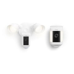 Front and Backyard Enhanced Kit Floodlight Cam Wired Plus + Spotlight Cam Plus Battery