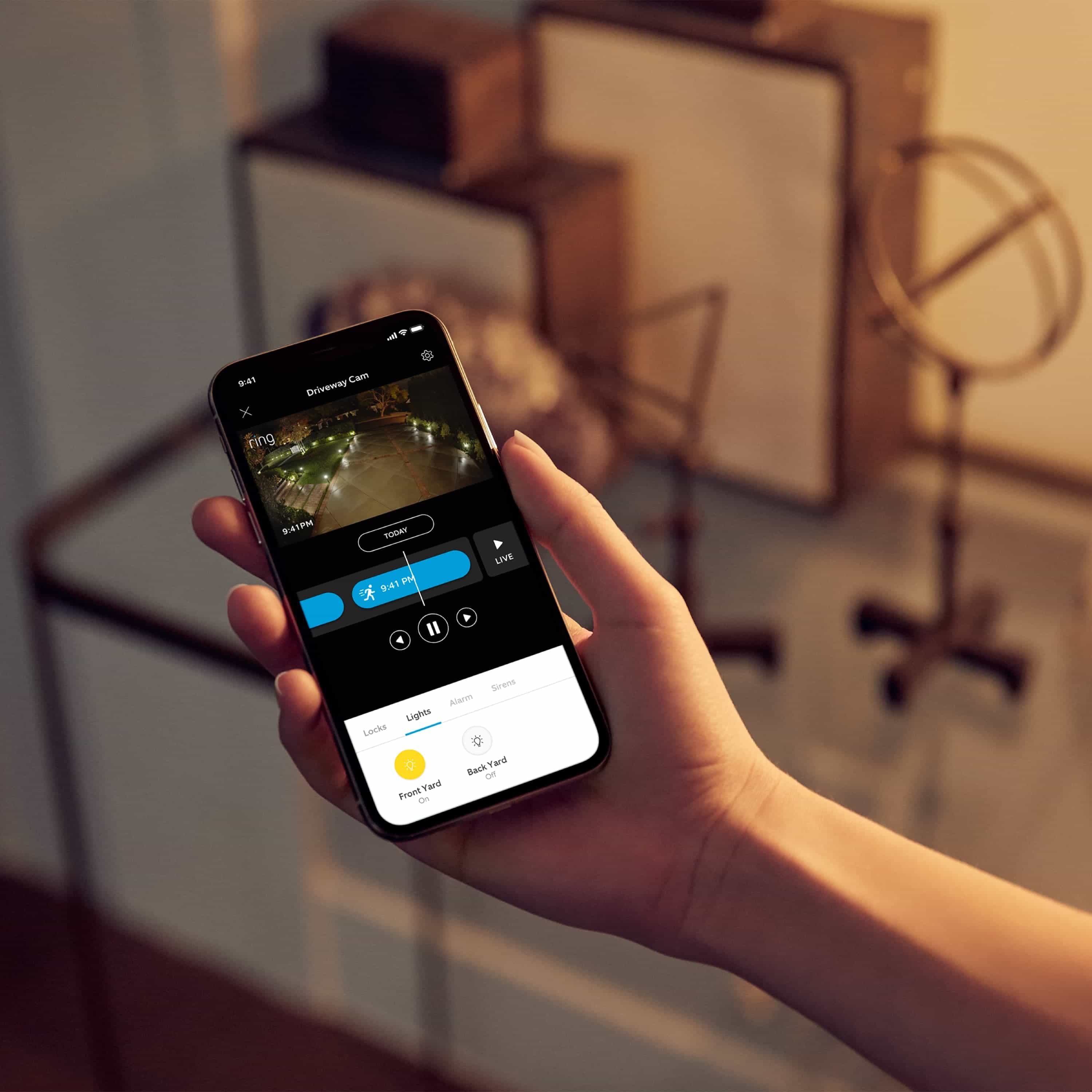 Smart Lighting Spotlight Battery