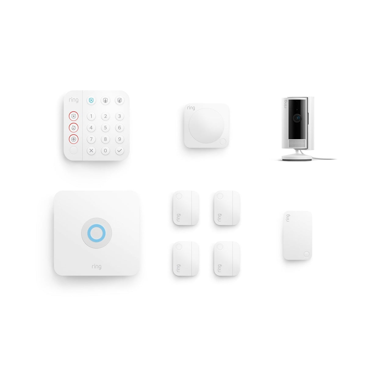8-Piece Alarm Security Kit + Indoor Cam 2nd Gen